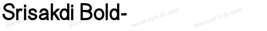Srisakdi Bold字体转换
